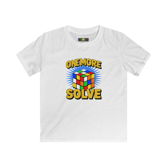 One More Solve - Rubiks Cube Kids Softstyle Tee