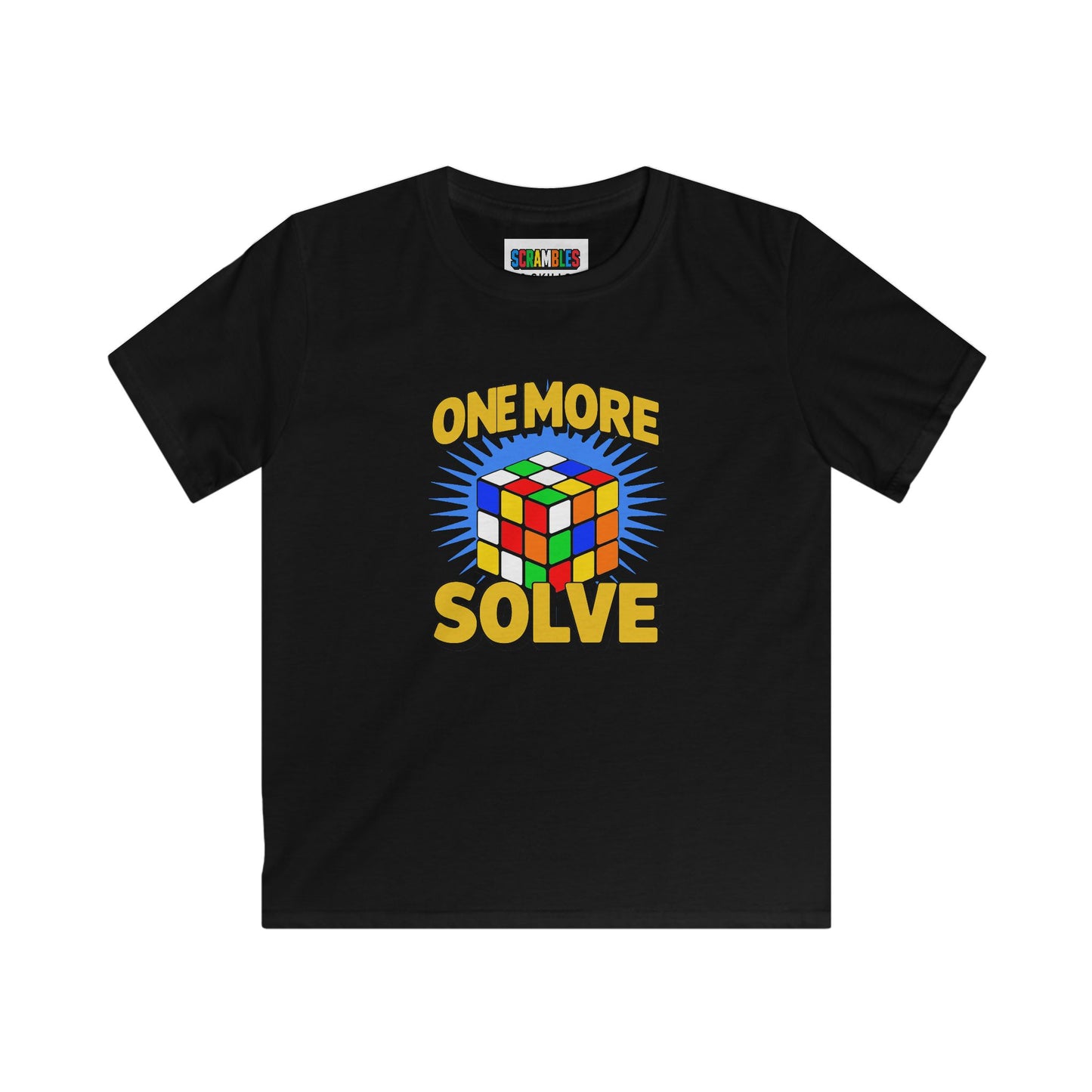 One More Solve - Rubiks Cube Kids Softstyle Tee