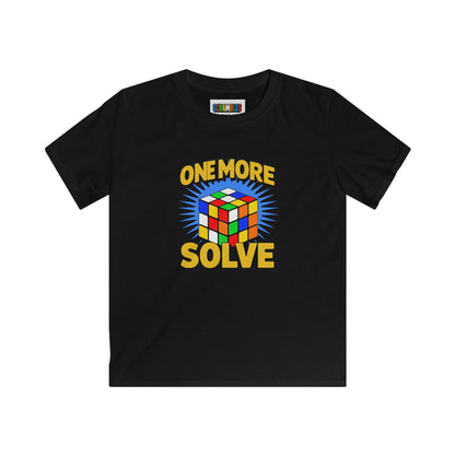 One More Solve - Rubiks Cube Kids Softstyle Tee