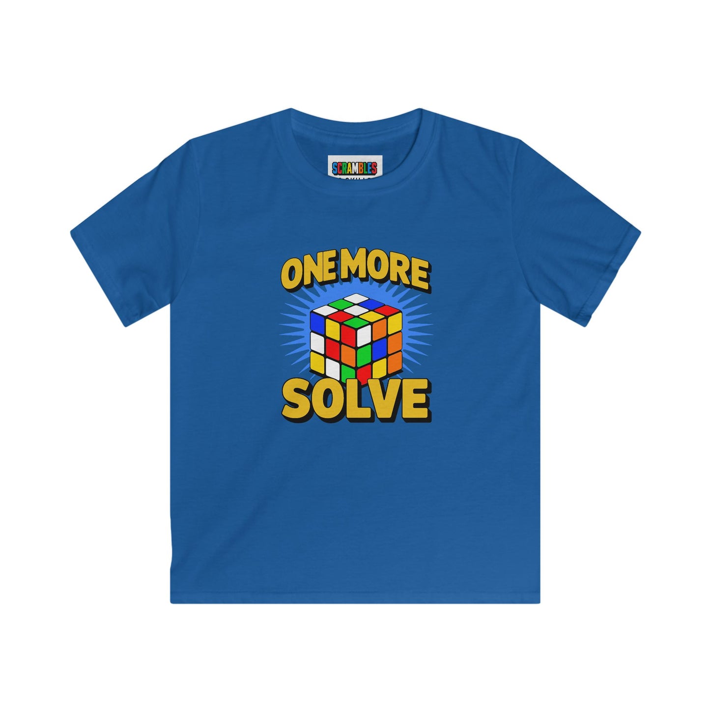 One More Solve - Rubiks Cube Kids Softstyle Tee