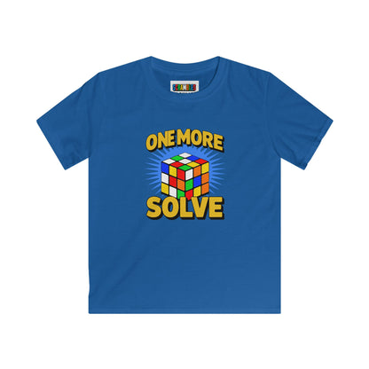 One More Solve - Rubiks Cube Kids Softstyle Tee
