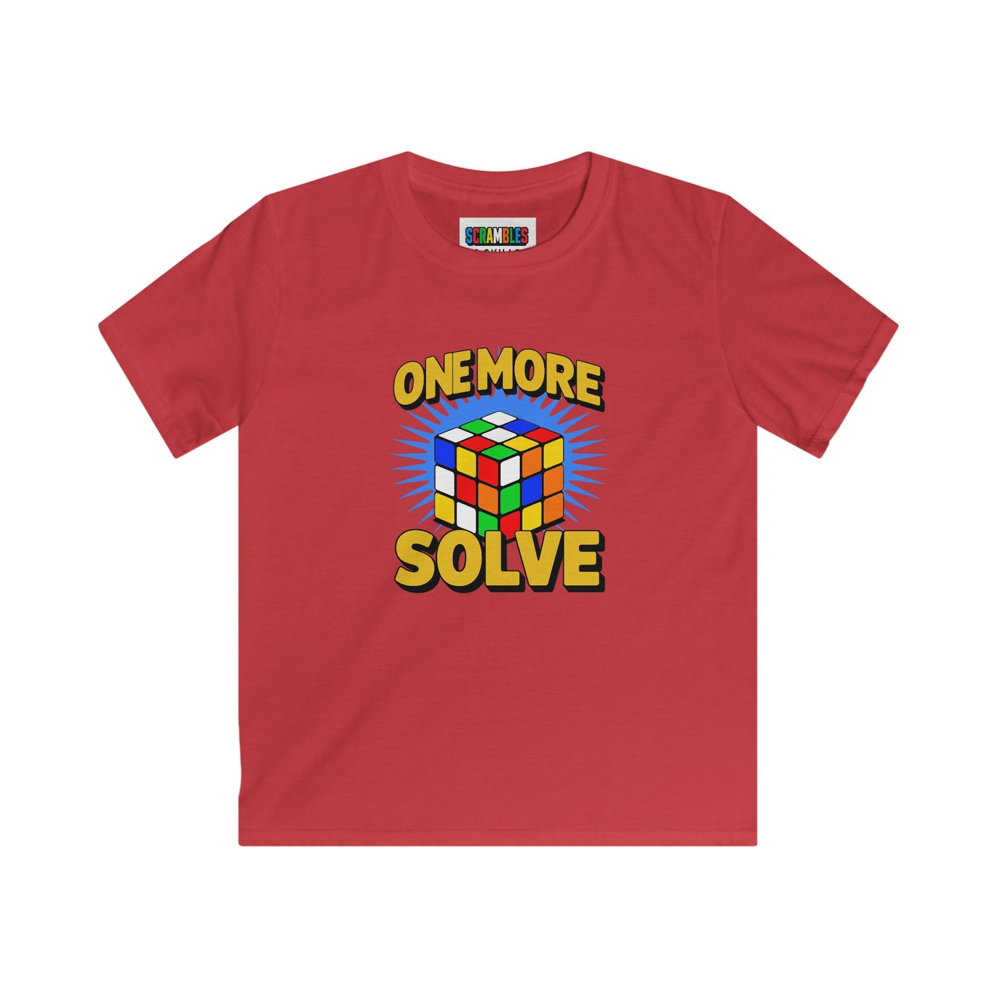 One More Solve - Rubiks Cube Kids Softstyle Tee