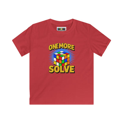 One More Solve - Rubiks Cube Kids Softstyle Tee