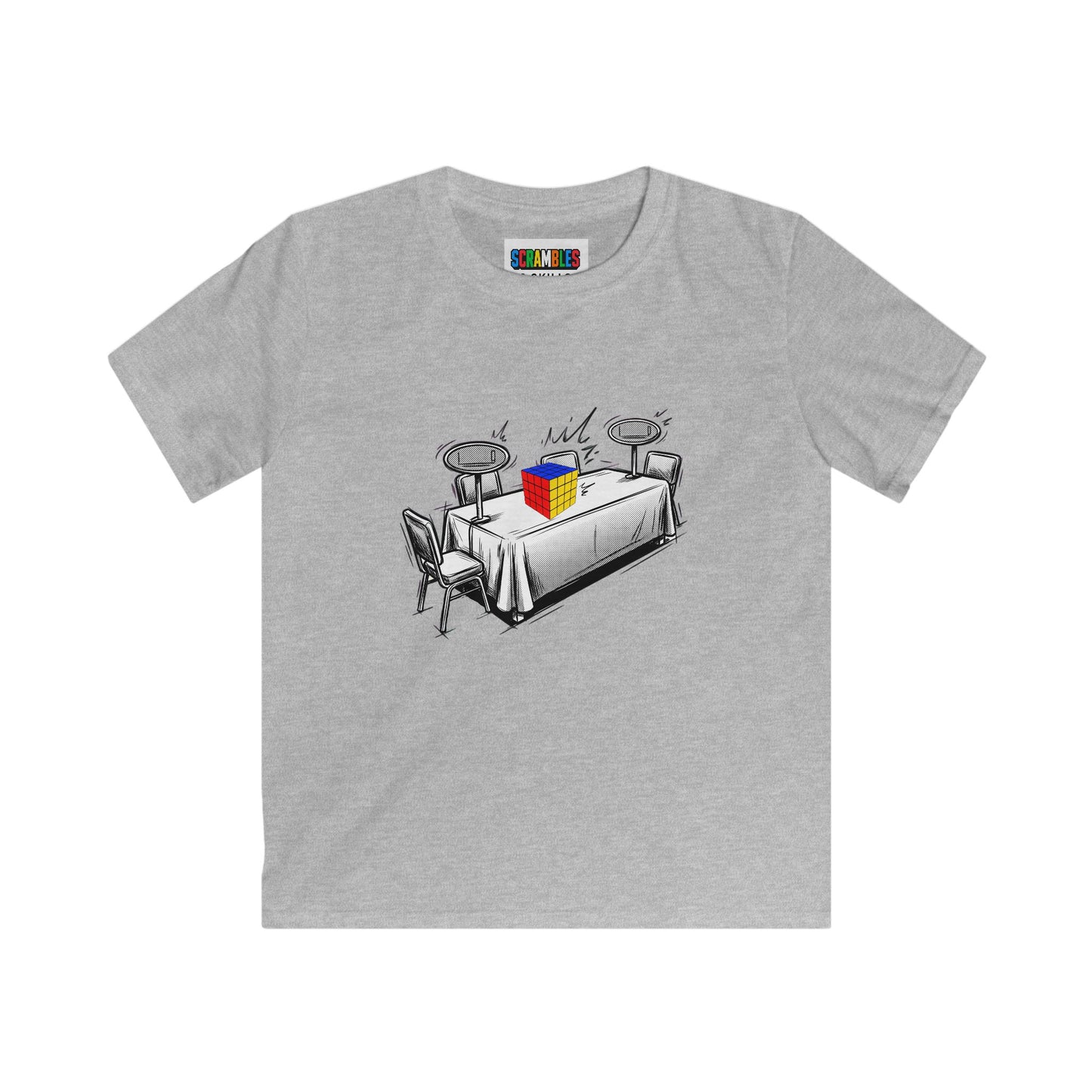 4x4 Comp Day - Rubik's Cube Art  Kids Softstyle Tee