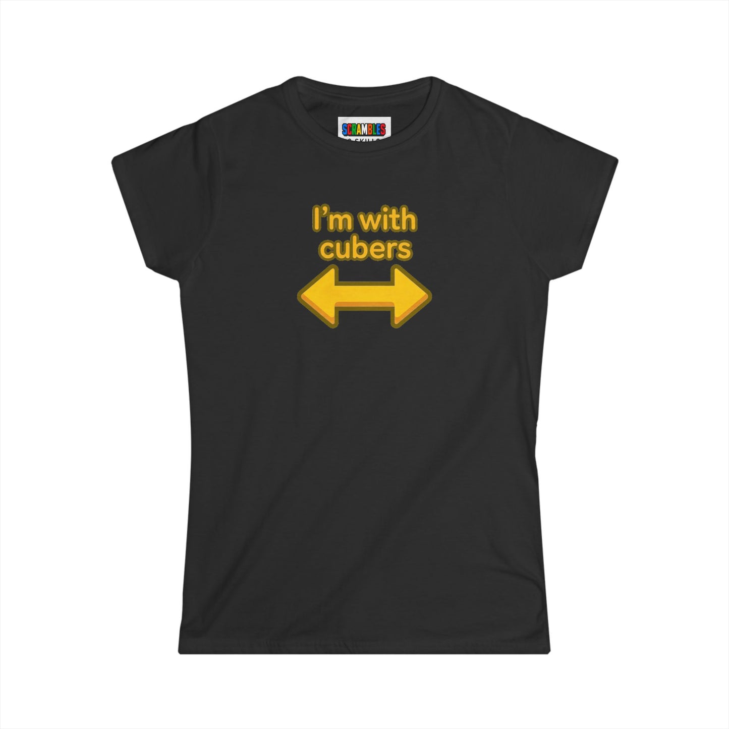 I'm With Cubers - Cubing Women's Softstyle T-Shirt