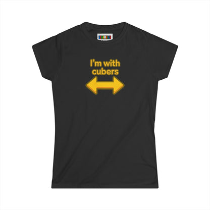 I'm With Cubers - Cubing Women's Softstyle T-Shirt