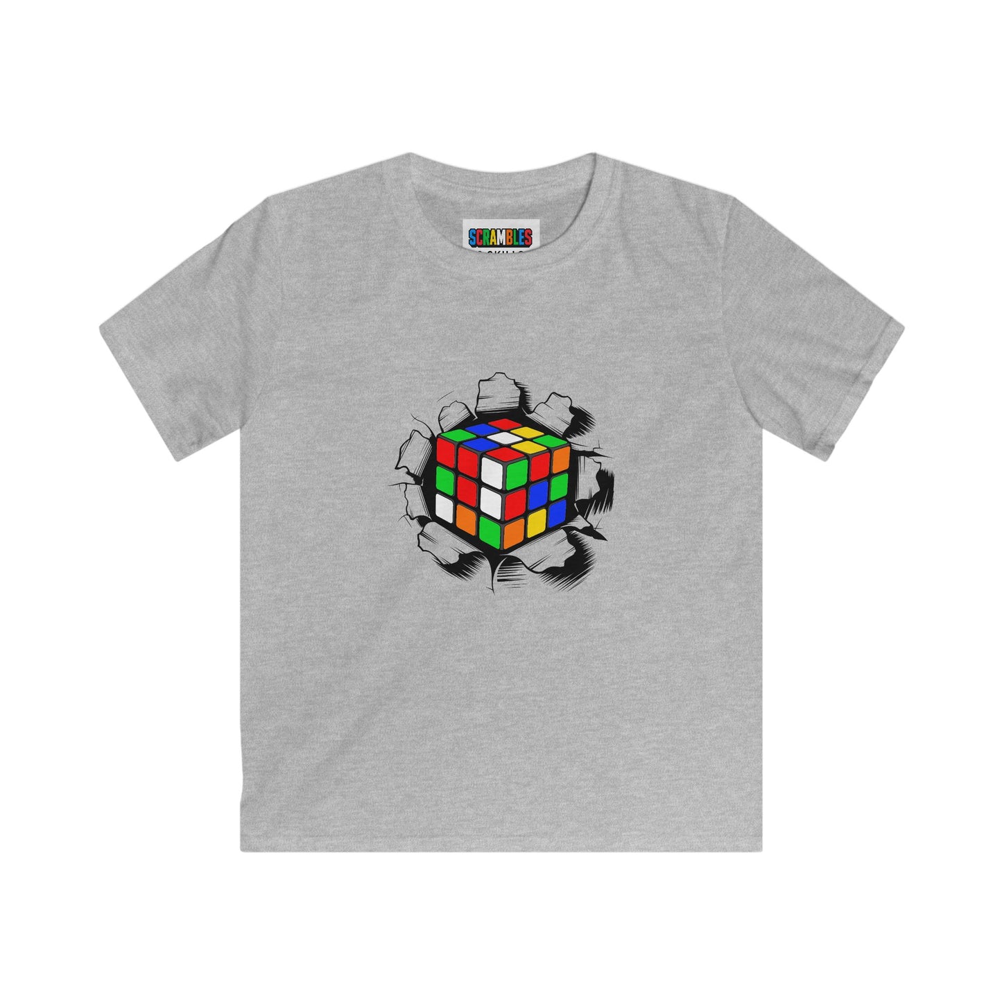 Crashing Out - Rubiks Cube Kids Softstyle Tee