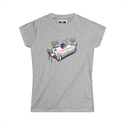 3x3 Blind Comp Day  - Rubik's Cube Art Women's Softstyle T-Shirt