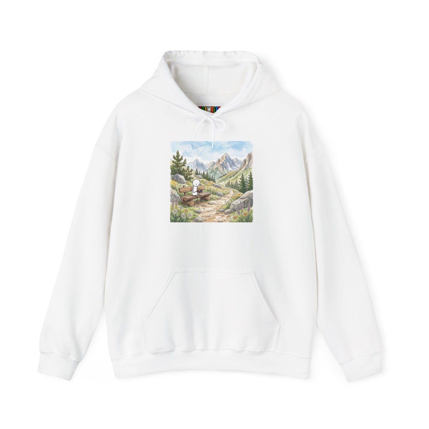 Mountain Watercolor  Unisex Heavy Blend™ Hooded Sweatshirt