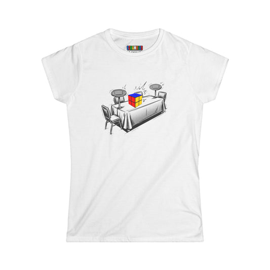 2x2 Comp Day  - Rubik's Cube Art Women's Softstyle T-Shirt