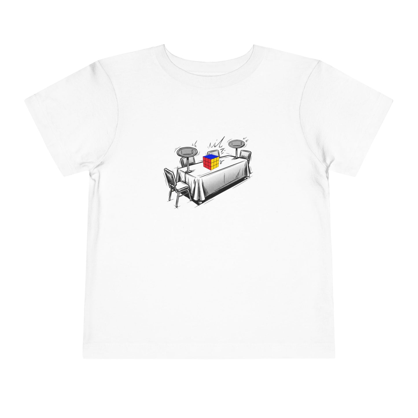 3x3 Comp Day  - Rubik's Cube Art Toddler Short Sleeve T-Shirt
