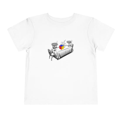 3x3 Comp Day  - Rubik's Cube Art Toddler Short Sleeve T-Shirt