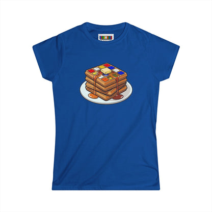 4x4 Waffles - Rubiks Cube  Women's Softstyle T-Shirt