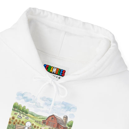 Farm Watercolor Unisex Heavy Blend™ Hooded Sweatshirt