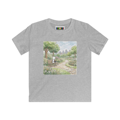 City Park - Rubik's Cube Art  Watercolor Kids Softstyle Tee
