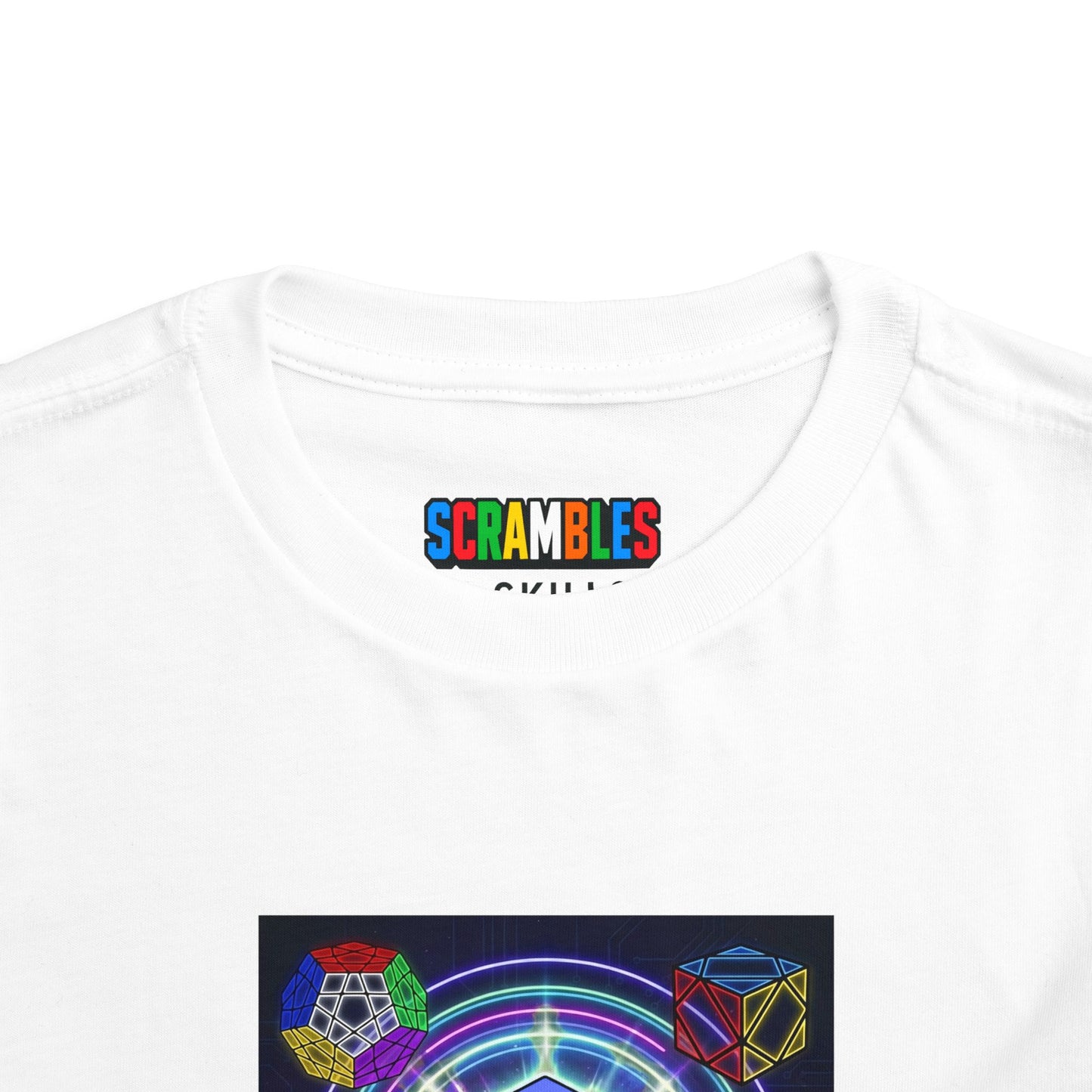 Cosmic Charge - Rubik's Cube Art  Toddler Short Sleeve T-Shirt