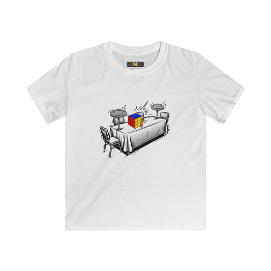 3x3 Fewest Moves Comp Day - Rubik's Cube Art  Kids Softstyle Tee