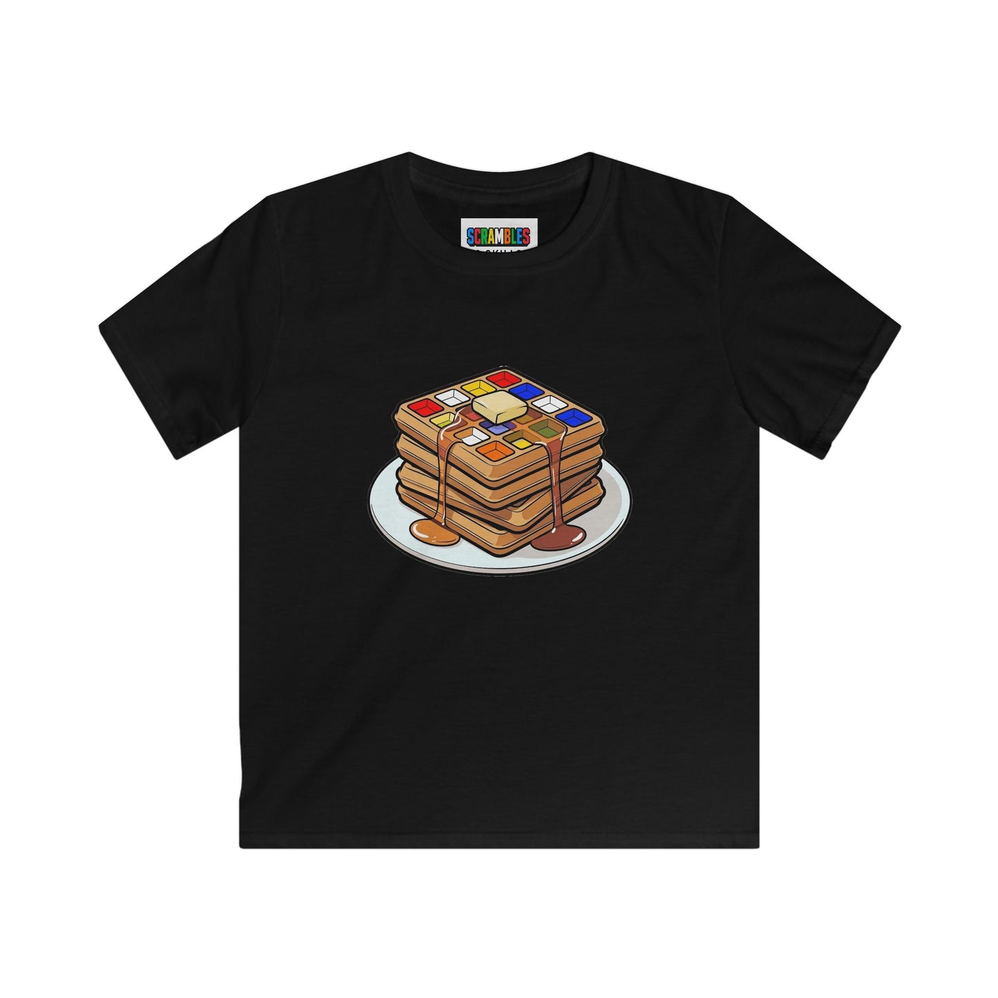 4x4 Waffles - Rubiks Cube Kids Softstyle Tee