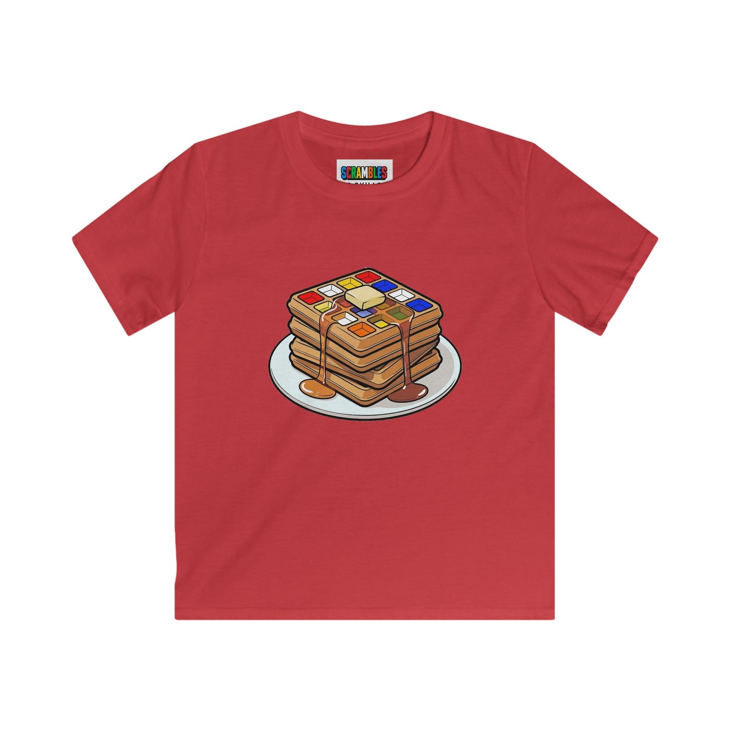 4x4 Waffles - Rubiks Cube Kids Softstyle Tee