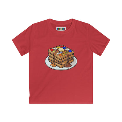 4x4 Waffles - Rubiks Cube Kids Softstyle Tee