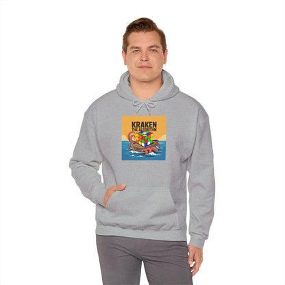Kraken The Algorithim - Rubiks Cube Unisex Heavy Blend™ Hooded Sweatshirt