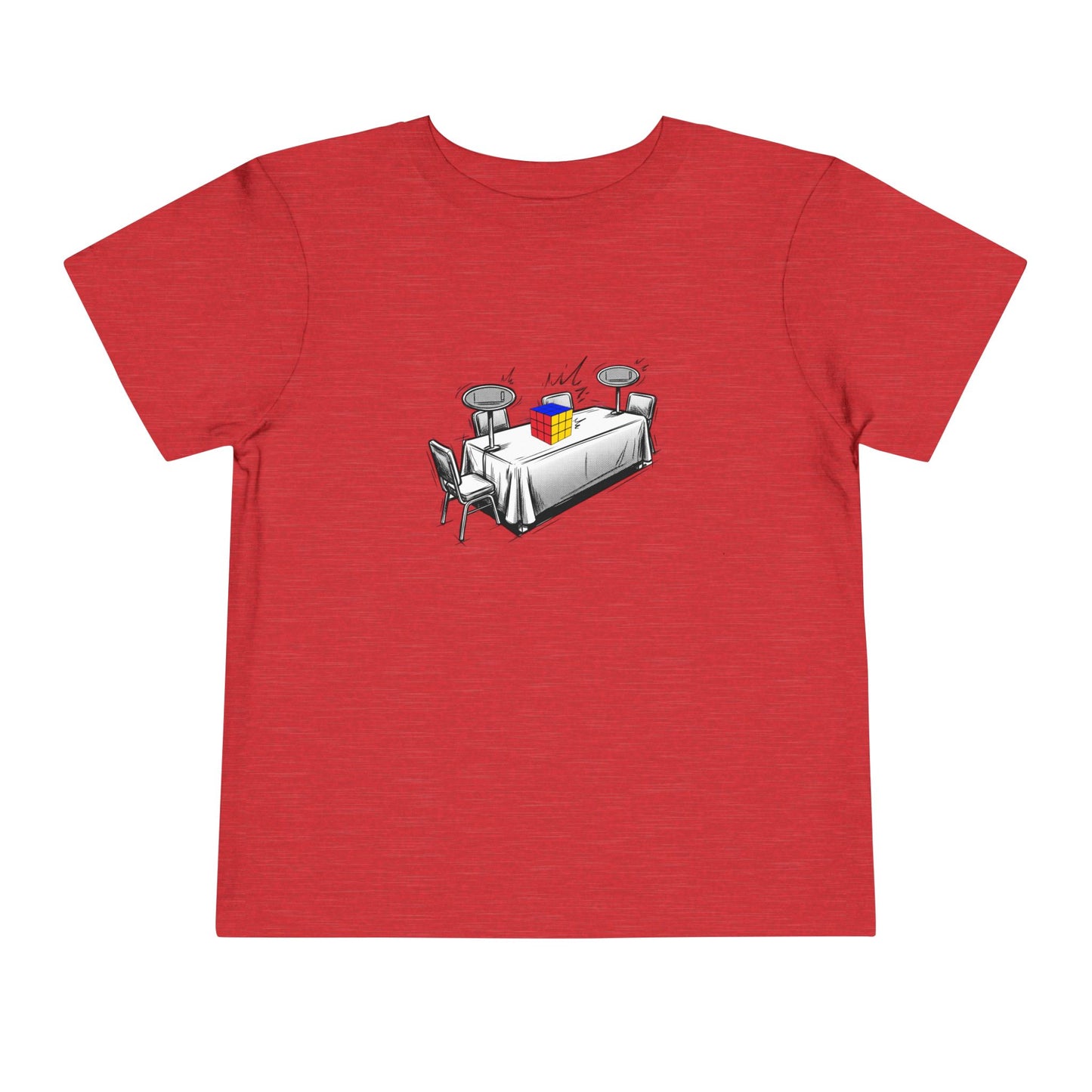 3x3 Comp Day  - Rubik's Cube Art Toddler Short Sleeve T-Shirt