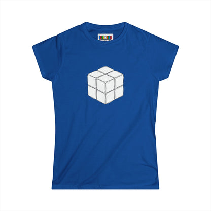 2x2 Doodle - Rubik's Cube Art  Women's Softstyle T-Shirt