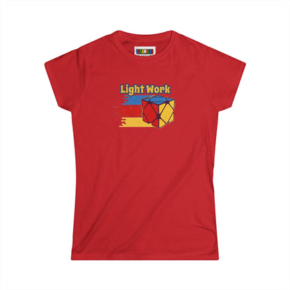Skewb Light Work Rubiks Cube Art Women's Softstyle T-Shirt
