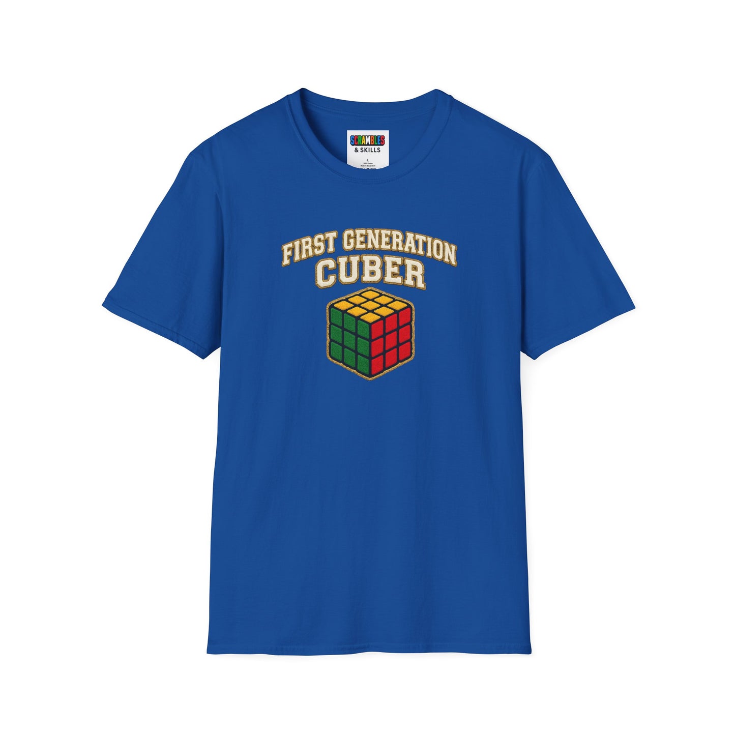 ⚡ Express - First Generation Cuber Rubiks Cube Art Unisex Graphic Softstyle T-Shirt