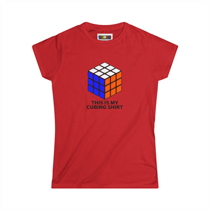 This Is My Cubing Shirt Women's Softstyle T-Shirt