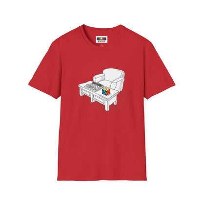 Chess and Checkered Unisex Graphic Softstyle T-Shirt