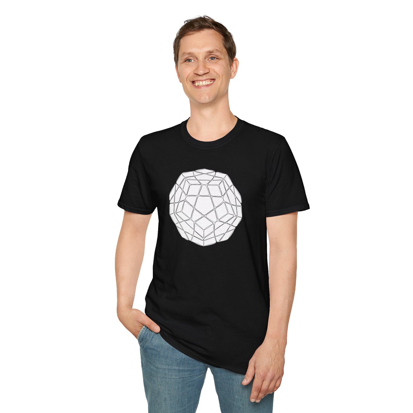 Megaminx Doodle - Rubik's Cube Art Unisex Graphic Softstyle T-Shirt
