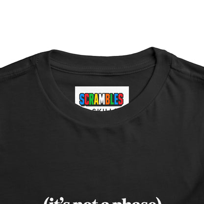 Not a Phase - Rubik's Cube Art  Toddler Short Sleeve T-Shirt