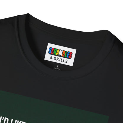 Megaminx Vowel - Rubik's Cube Art Unisex Graphic Softstyle T-Shirt