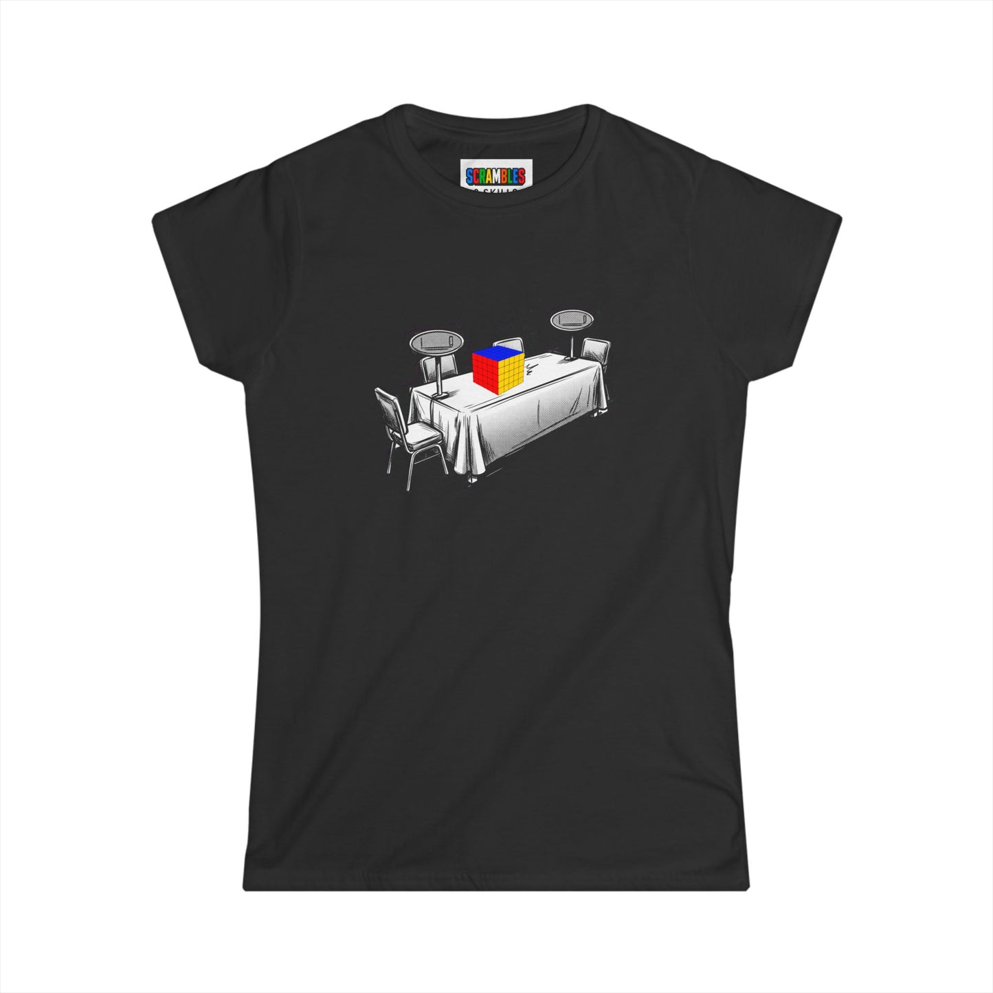 5x5 Comp Day  - Rubik's Cube Art Women's Softstyle T-Shirt