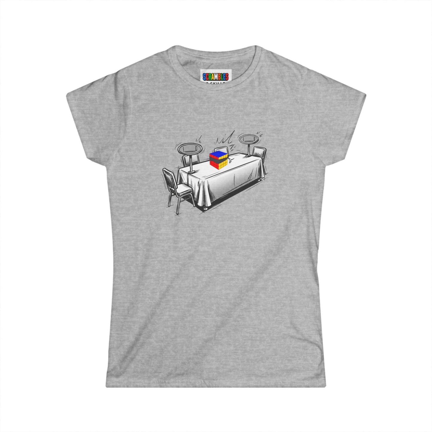 4x4 Blind Comp Day  - Rubik's Cube Art Women's Softstyle T-Shirt