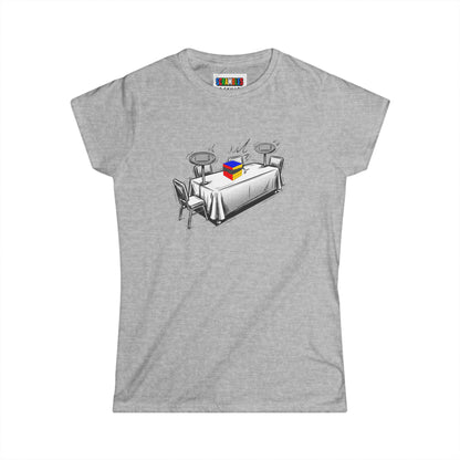 4x4 Blind Comp Day  - Rubik's Cube Art Women's Softstyle T-Shirt