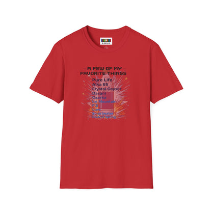 Favorite Things Bottle Flipping Unisex Graphic Softstyle T-Shirt