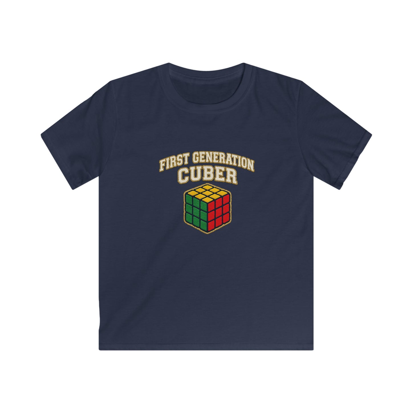 ⚡ Express - First Generation Cuber Rubiks Cube Art Kids Softstyle Tee