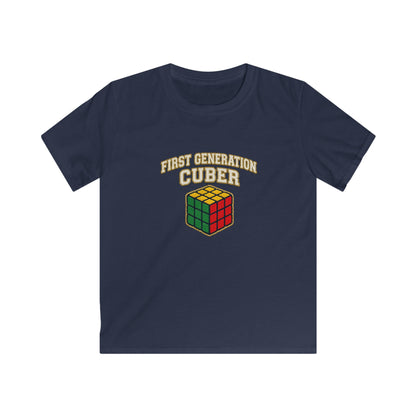 ⚡ Express - First Generation Cuber Rubiks Cube Art Kids Softstyle Tee