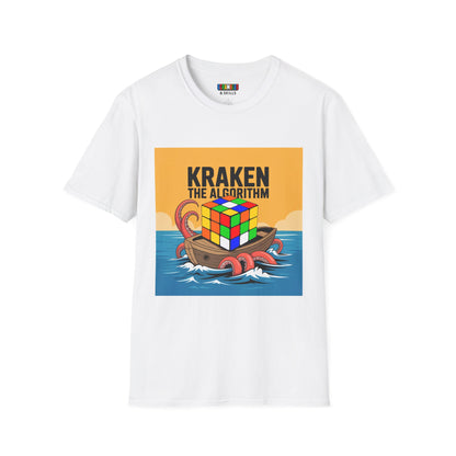Kraken The Algorithim - Rubiks Cube Unisex Graphic Softstyle T-Shirt