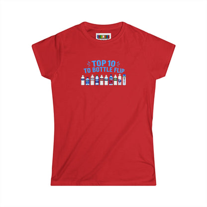 Top 10 to Bottle Flip  Women's Softstyle T-Shirt