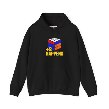 +2 Happens Unisex Heavy Blend™ Hooded Sweatshirt