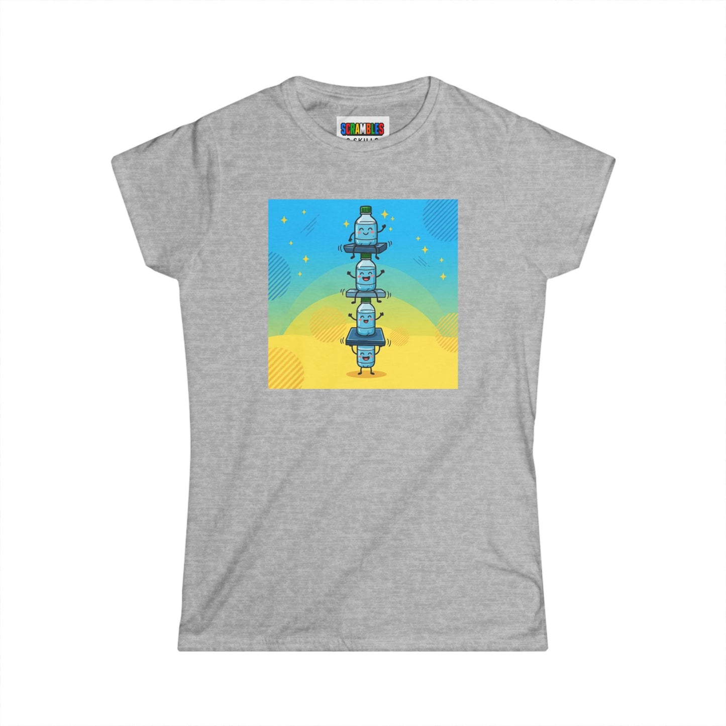 Happy Landing - Trick Shot Art  Women's Softstyle T-Shirt