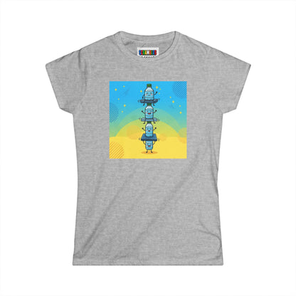 Happy Landing - Trick Shot Art  Women's Softstyle T-Shirt