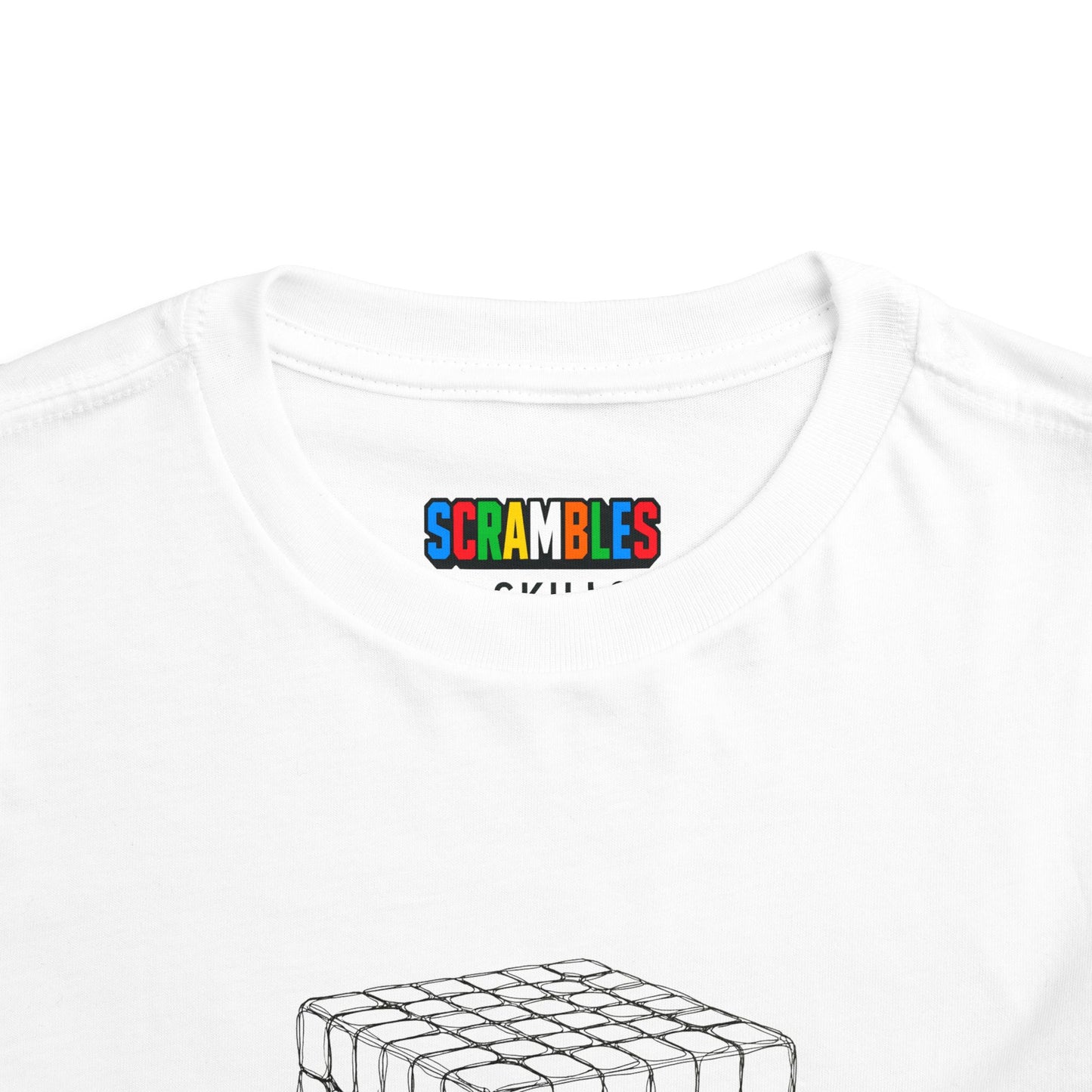 6x6 Doodle - Rubik's Cube Art  Toddler Short Sleeve T-Shirt
