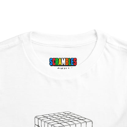 6x6 Doodle - Rubik's Cube Art  Toddler Short Sleeve T-Shirt