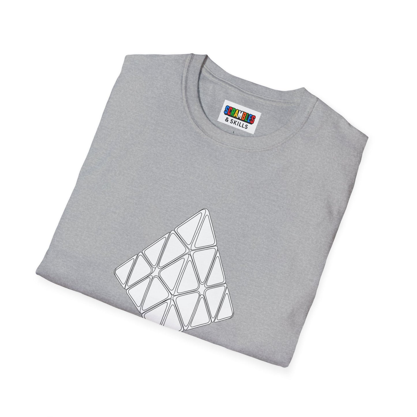 Pyraminx Doodle  - Rubik's Cube Art Unisex Graphic Softstyle T-Shirt