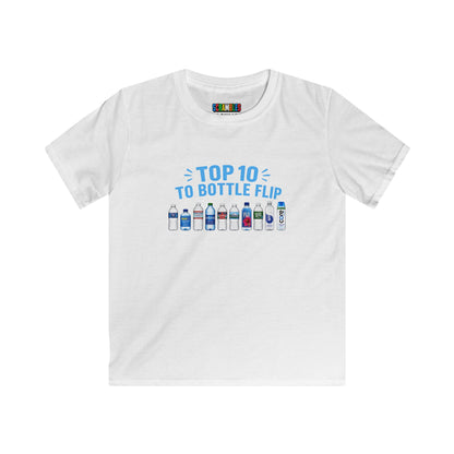 Top 10 to Bottle Flip Kids Softstyle Tee
