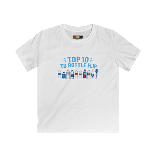 Top 10 to Bottle Flip Kids Softstyle Tee
